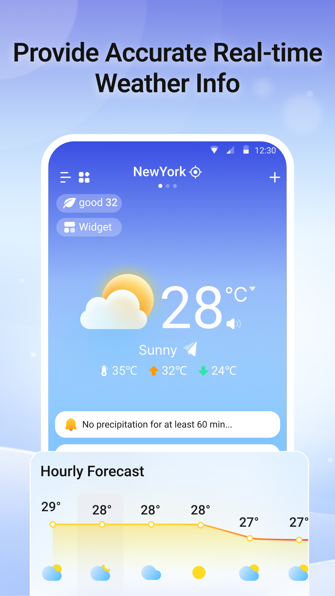 WeatherLive Pro App Screenshot